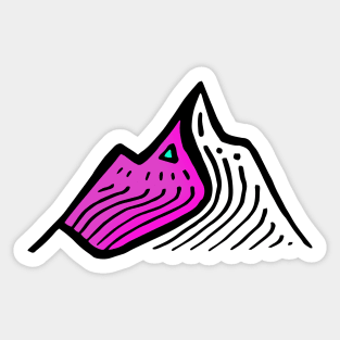 Mountain Line Art Sticker